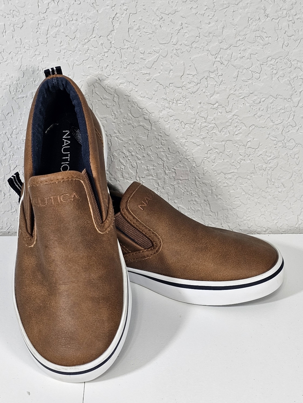 Nautica Kids Akeley Brown Slip-on Size 13